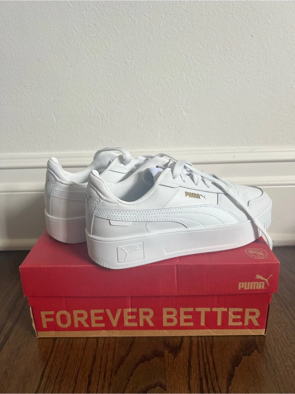 Puma Kids' White Platform Sneakers - Brand New